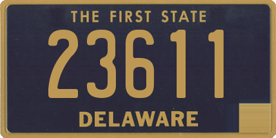 DE license plate 23611