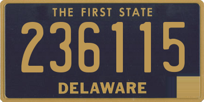 DE license plate 236115