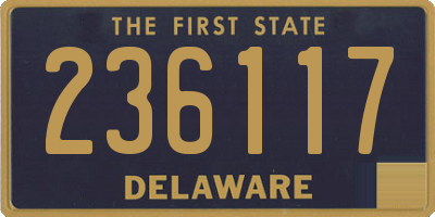 DE license plate 236117