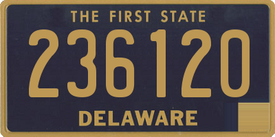 DE license plate 236120