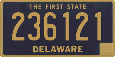 DE license plate 236121