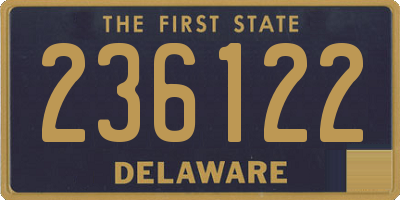 DE license plate 236122