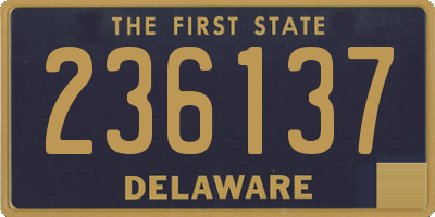 DE license plate 236137