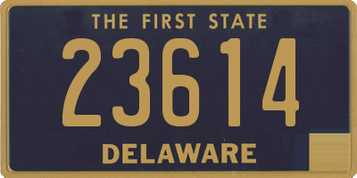 DE license plate 23614