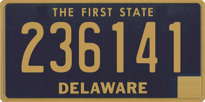DE license plate 236141