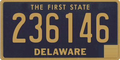 DE license plate 236146