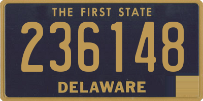 DE license plate 236148