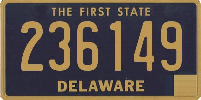 DE license plate 236149