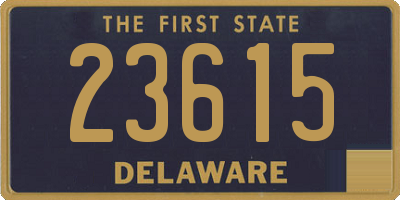 DE license plate 23615