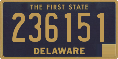 DE license plate 236151