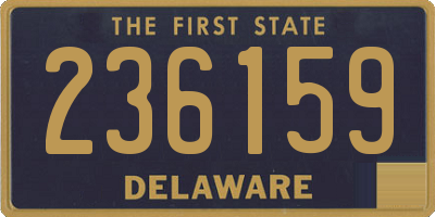 DE license plate 236159