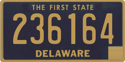 DE license plate 236164
