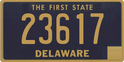 DE license plate 23617