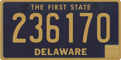 DE license plate 236170