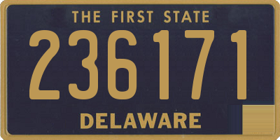 DE license plate 236171