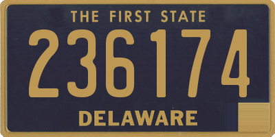 DE license plate 236174