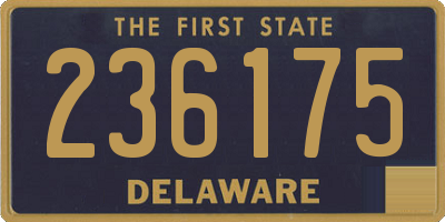 DE license plate 236175