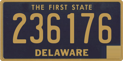 DE license plate 236176