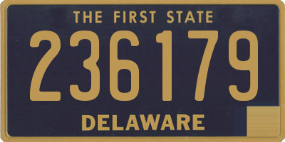 DE license plate 236179