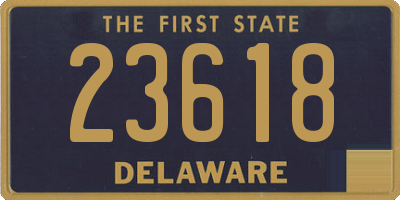 DE license plate 23618