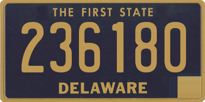 DE license plate 236180