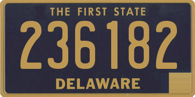 DE license plate 236182