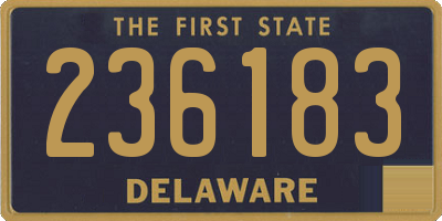 DE license plate 236183