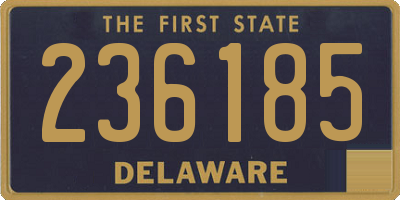 DE license plate 236185