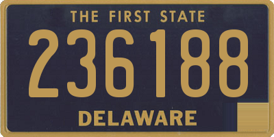 DE license plate 236188