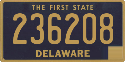 DE license plate 236208