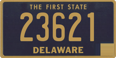 DE license plate 23621