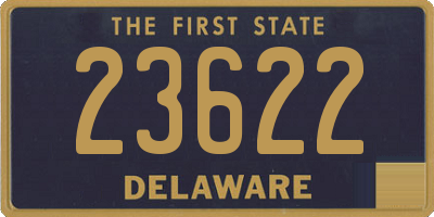 DE license plate 23622