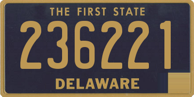 DE license plate 236221