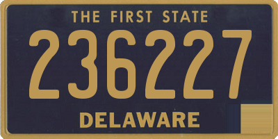 DE license plate 236227