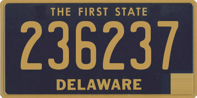 DE license plate 236237