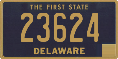 DE license plate 23624