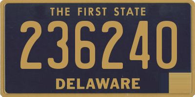 DE license plate 236240