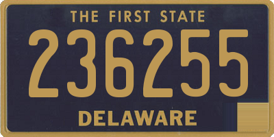 DE license plate 236255
