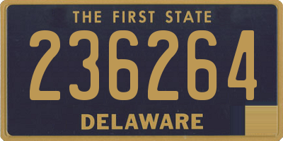 DE license plate 236264