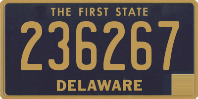 DE license plate 236267