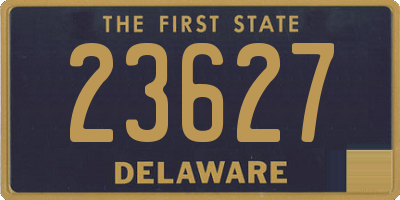 DE license plate 23627