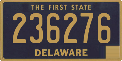 DE license plate 236276