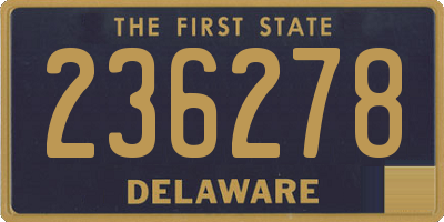 DE license plate 236278