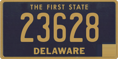 DE license plate 23628