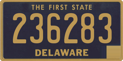 DE license plate 236283
