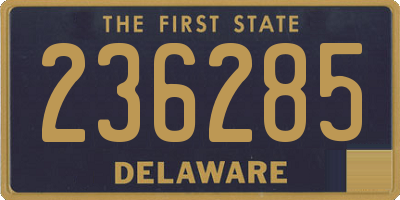 DE license plate 236285