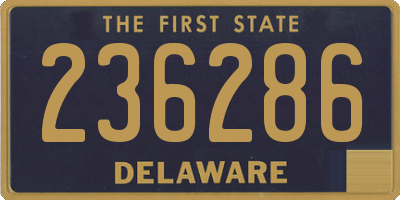 DE license plate 236286