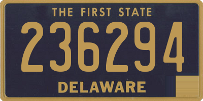 DE license plate 236294