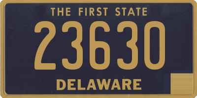 DE license plate 23630