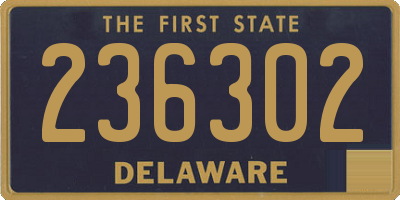 DE license plate 236302